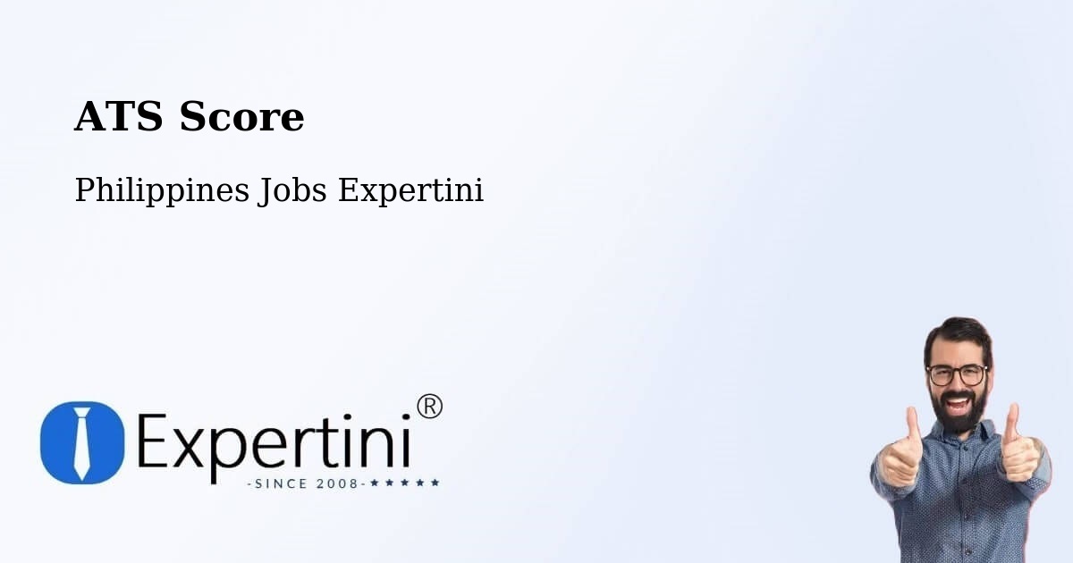 ATS Score - Philippines Jobs Expertini