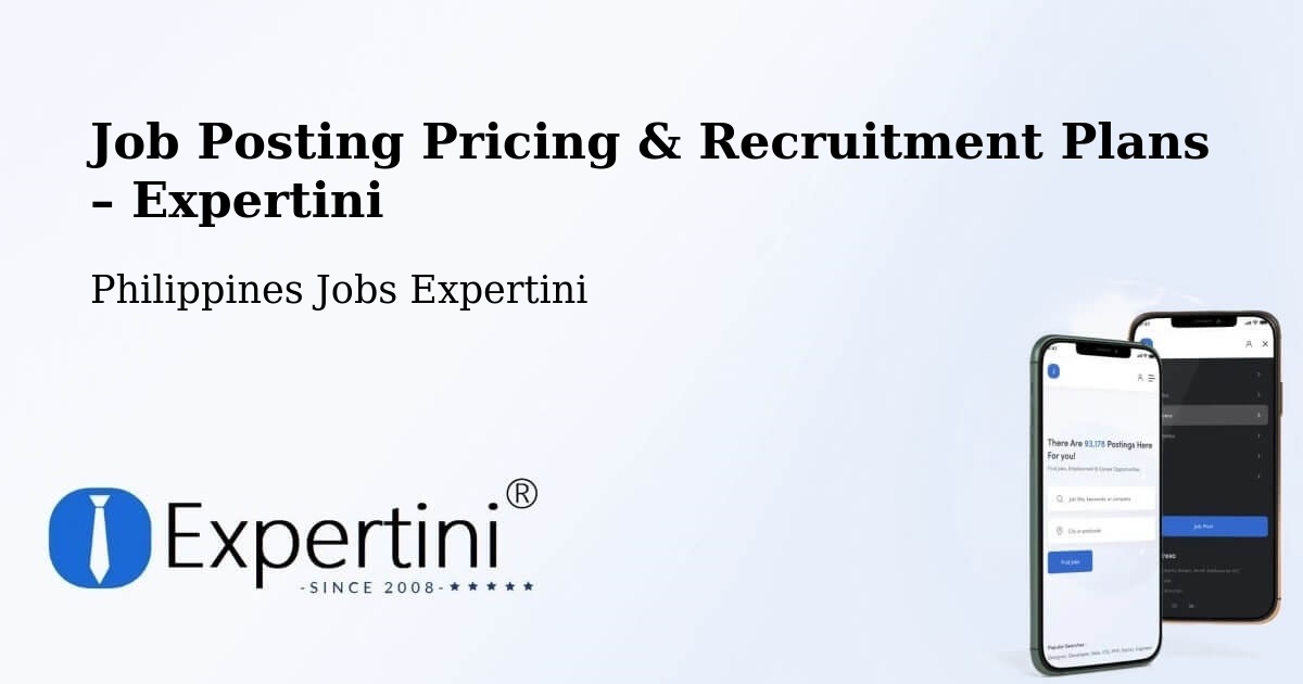 Job Posting Pricing & Recruitment Plans – Guyong - Guyong, Philippines Jobs Expertini