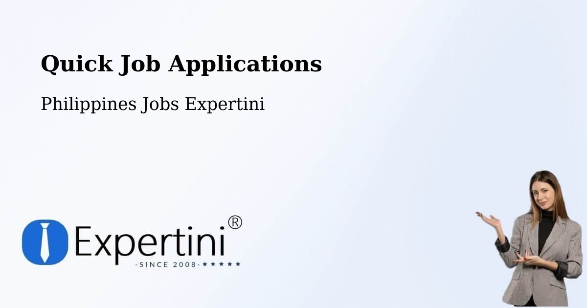 Quick Job Applications - Philippines Jobs Expertini