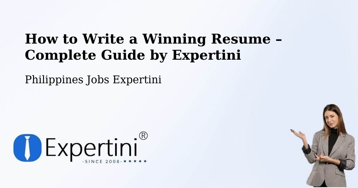 Resume Writing Guide for Job Seekers – Guyong - Guyong, Philippines Jobs Expertini